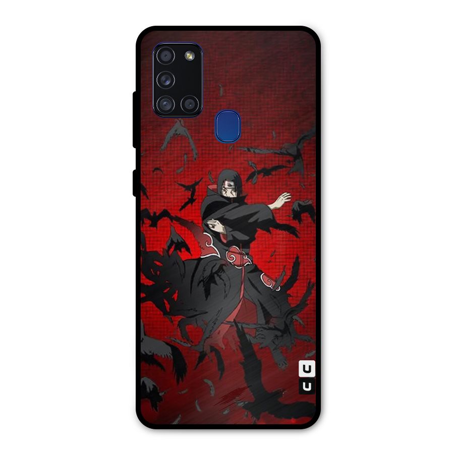 Itachi Stance For War Metal Back Case for Galaxy A21s