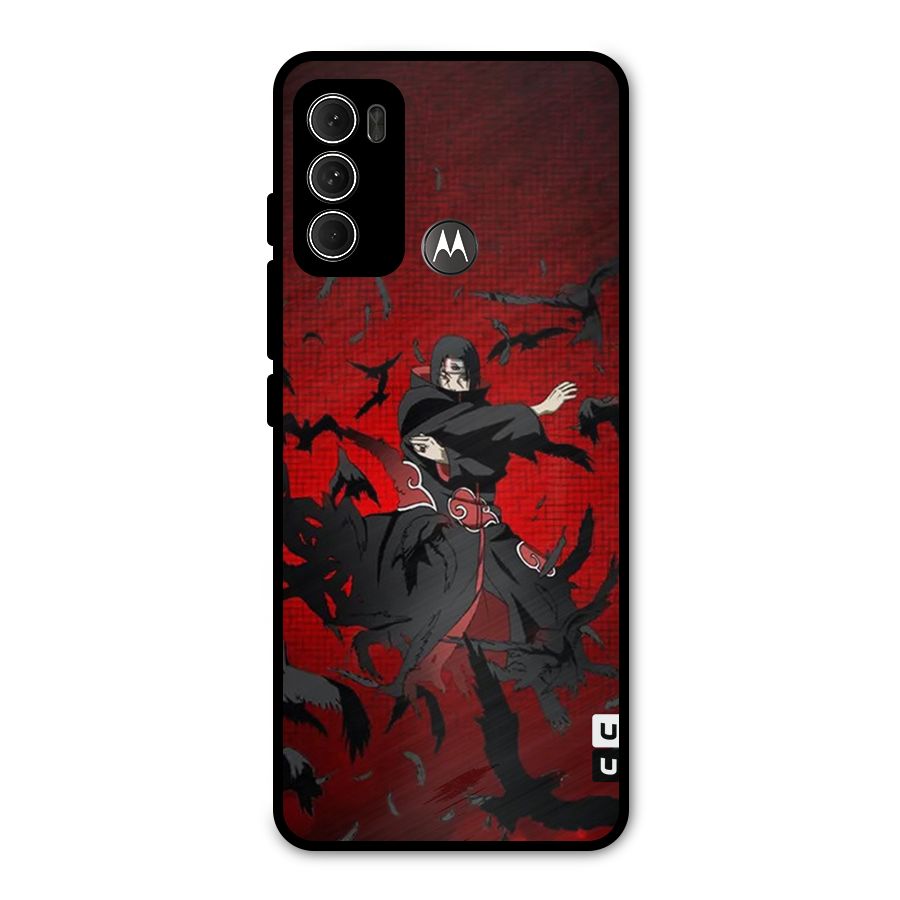 Itachi Stance For War Metal Back Case for Moto G60