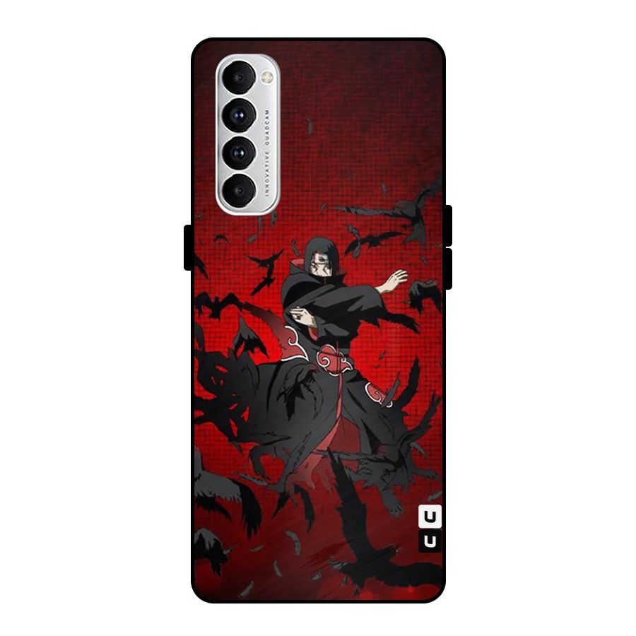 Itachi Stance For War Metal Back Case for Oppo Reno4 Pro