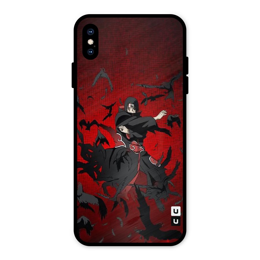 Itachi Stance For War Metal Back Case for iPhone XS Max