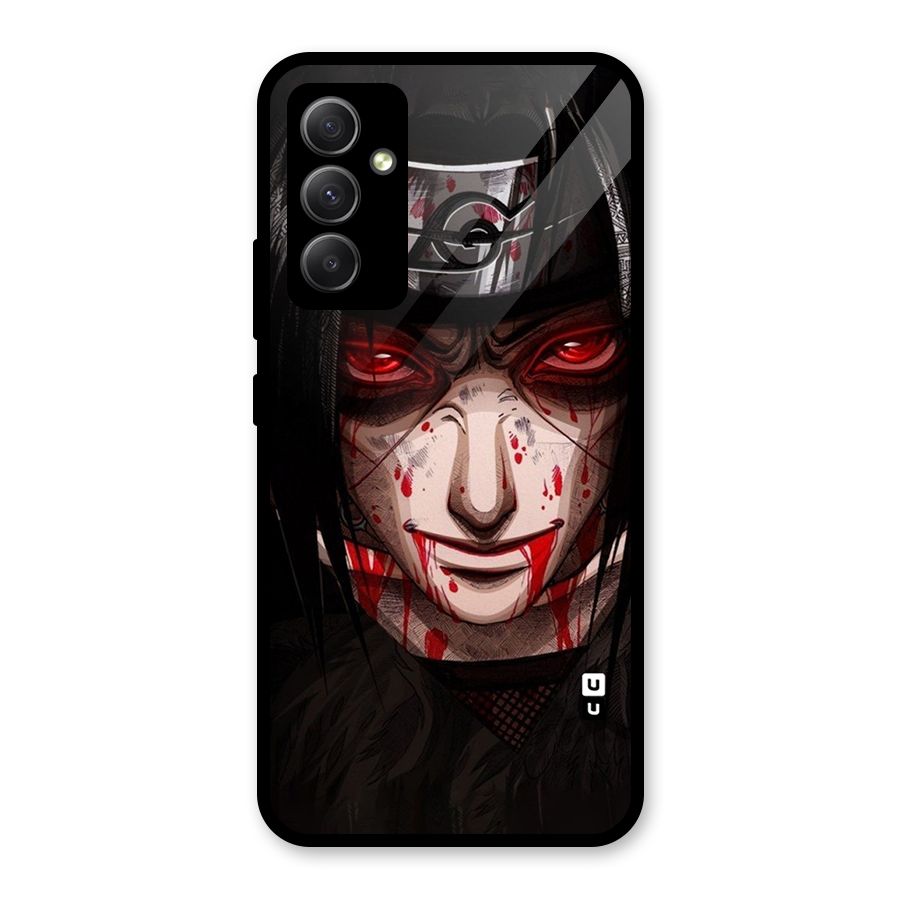 Itachi Uchiha Red Eyes Glass Back Case for Galaxy A34