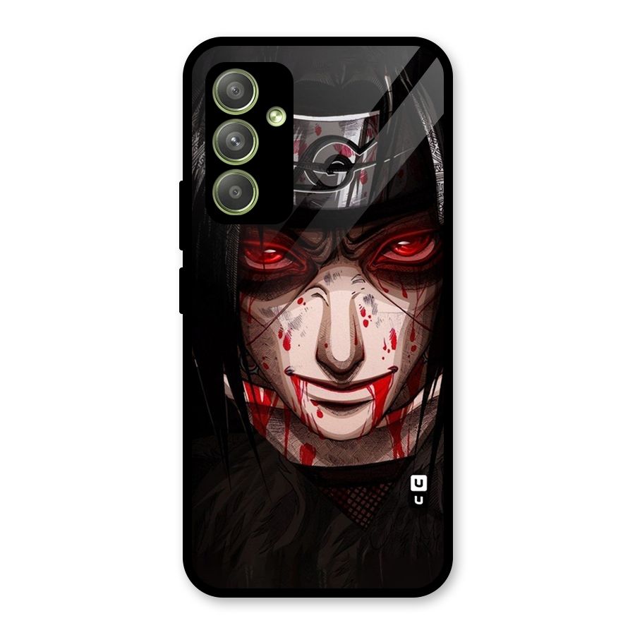Itachi Uchiha Red Eyes Glass Back Case for Galaxy A54