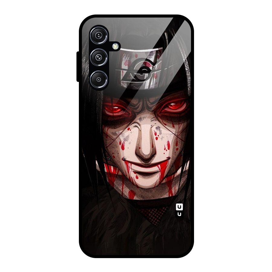 Itachi Uchiha Red Eyes Glass Back Case for Galaxy M34 5G