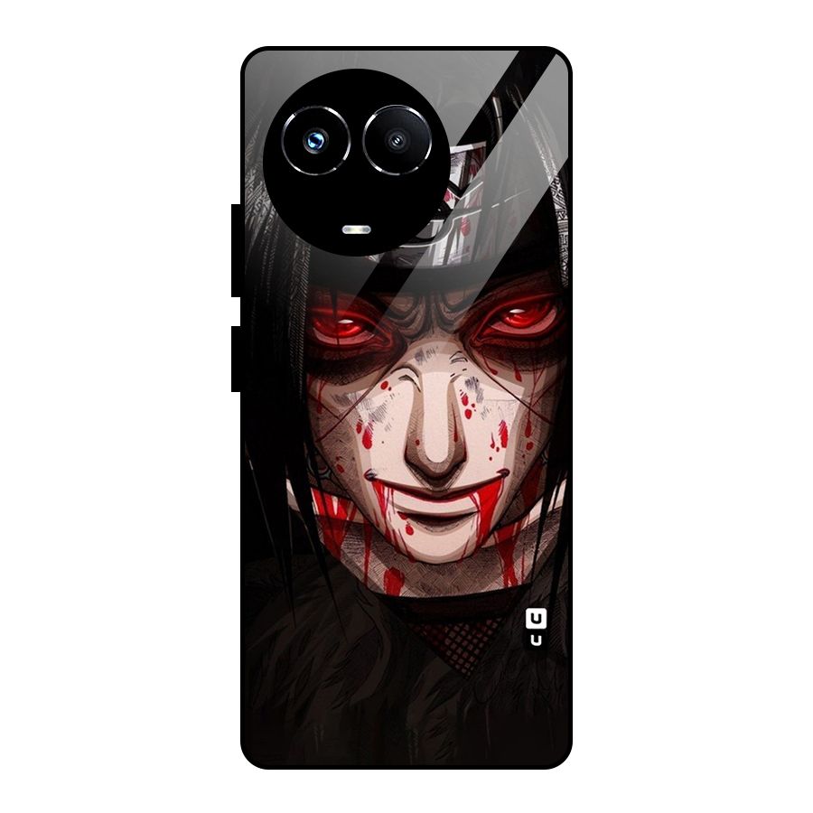 Itachi Uchiha Red Eyes Glass Back Case for Realme 11X
