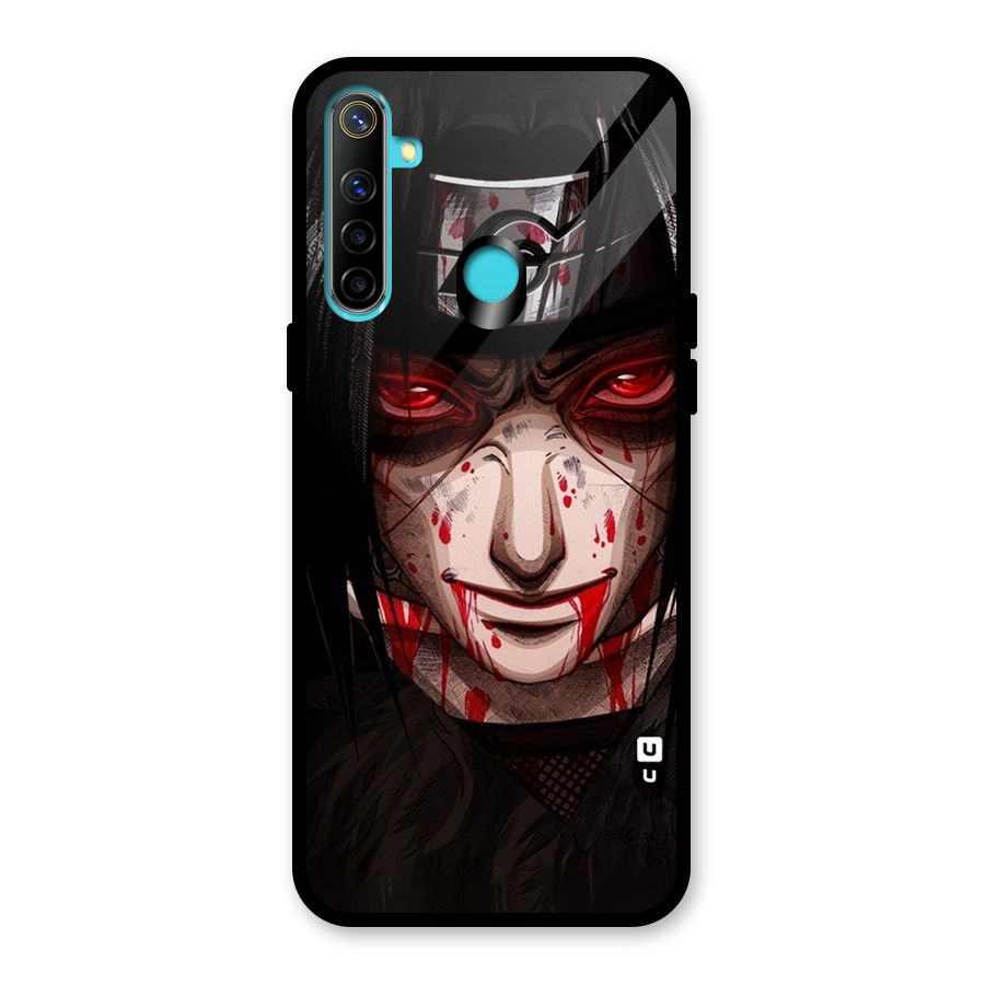 Itachi Uchiha Red Eyes Glass Back Case for Realme Narzo 10