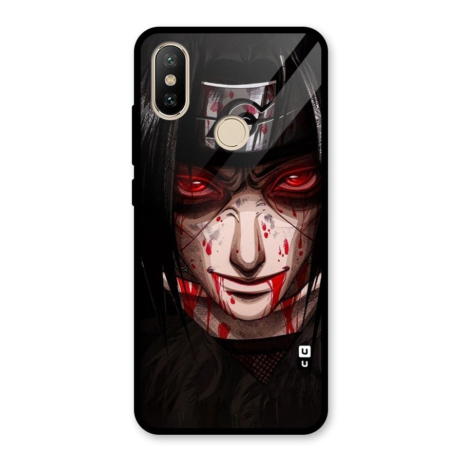 Itachi Uchiha Red Eyes Glass Back Case for Redmi A2
