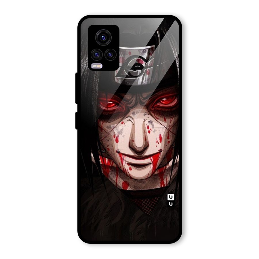 Itachi Uchiha Red Eyes Glass Back Case for Vivo V20 2021