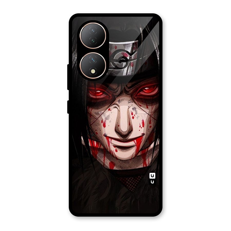 Itachi Uchiha Red Eyes Glass Back Case for Vivo Y100A