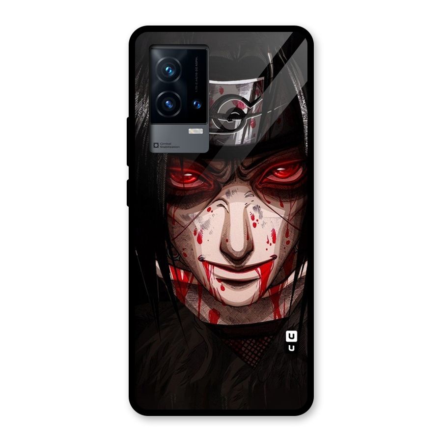 Itachi Uchiha Red Eyes Glass Back Case for iQOO 9 5G