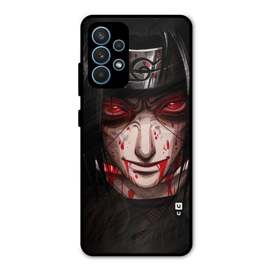 Itachi Uchiha Red Eyes Metal Back Case for Galaxy A32