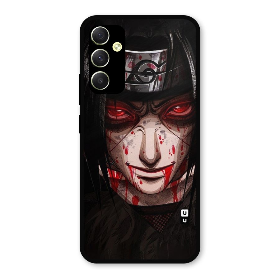 Itachi Uchiha Red Eyes Metal Back Case for Galaxy A34