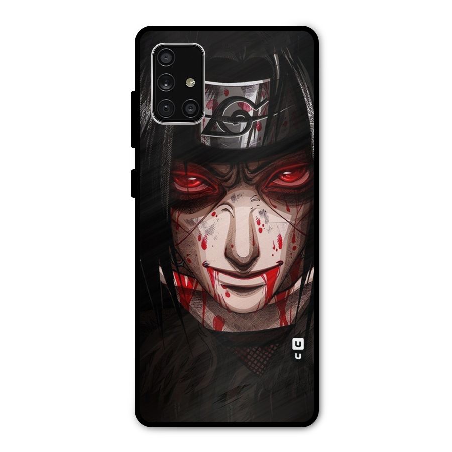 Itachi Uchiha Red Eyes Metal Back Case for Galaxy A71