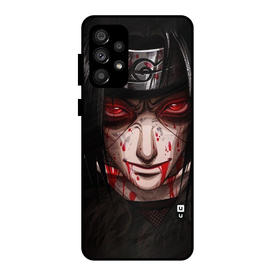Itachi Uchiha Red Eyes Metal Back Case for Galaxy A73 5G