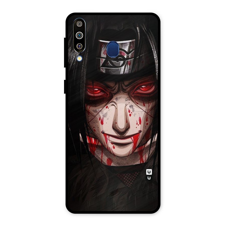 Itachi Uchiha Red Eyes Metal Back Case for Galaxy M30