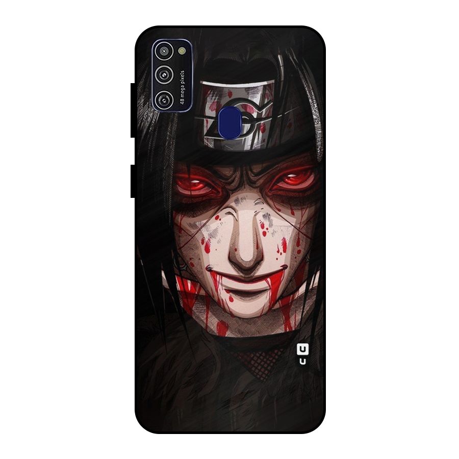 Itachi Uchiha Red Eyes Metal Back Case for Galaxy M30s