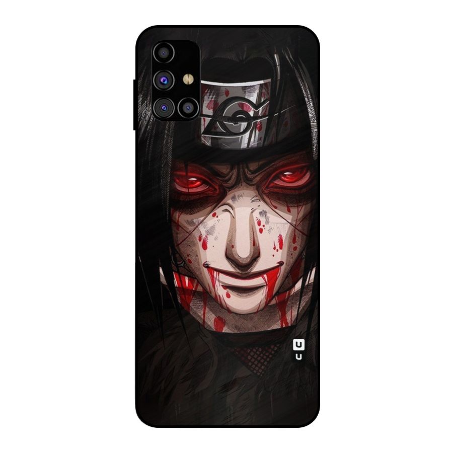 Itachi Uchiha Red Eyes Metal Back Case for Galaxy M31s