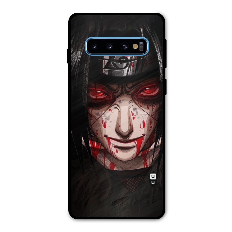 Itachi Uchiha Red Eyes Metal Back Case for Galaxy S10