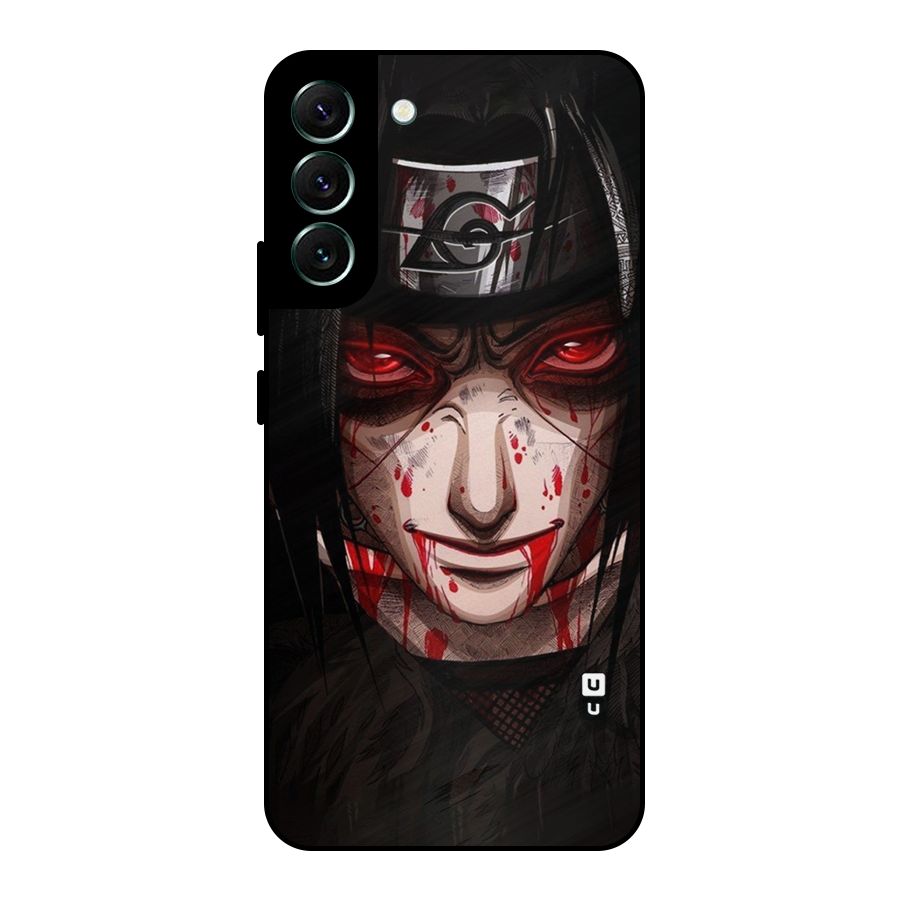 Itachi Uchiha Red Eyes Metal Back Case for Galaxy S22 Plus 5G