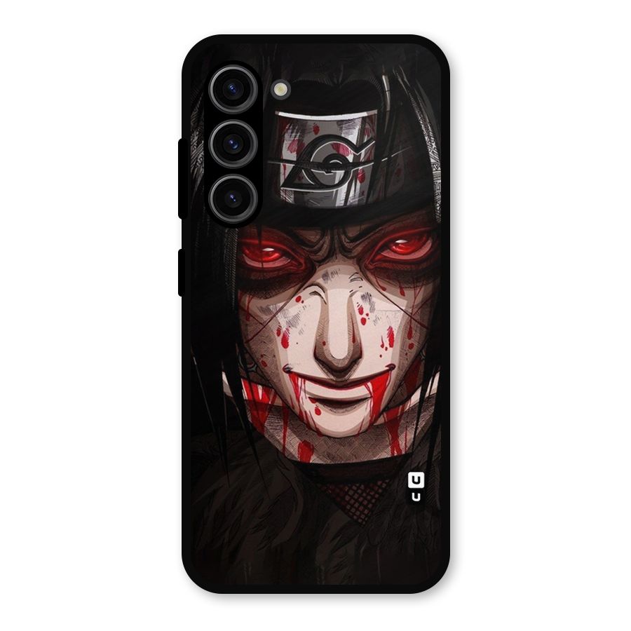 Itachi Uchiha Red Eyes Metal Back Case for Galaxy S23