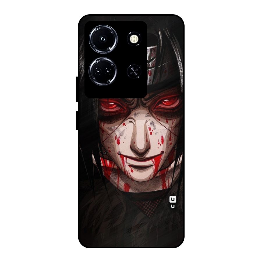 Itachi Uchiha Red Eyes Metal Back Case for Infinix Note 30 5G