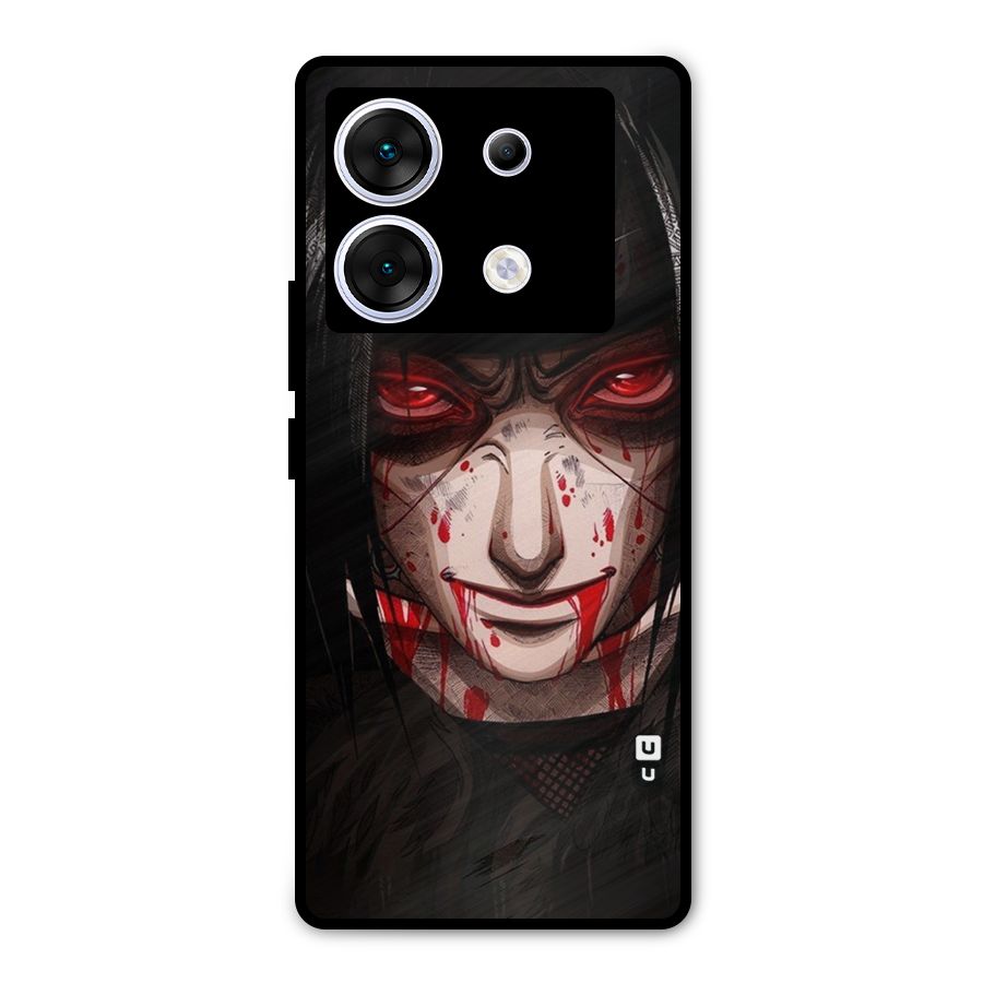 Itachi Uchiha Red Eyes Metal Back Case for Infinix Zero 30 5G