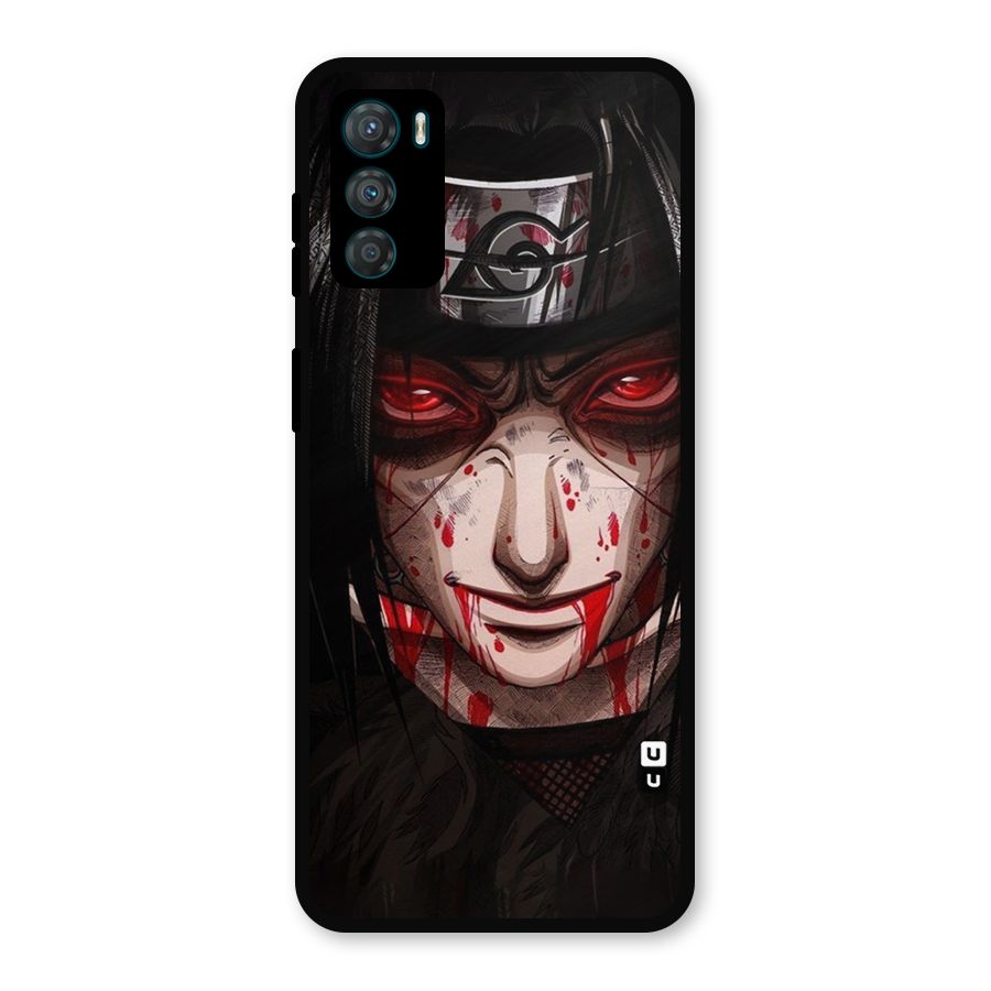 Itachi Uchiha Red Eyes Metal Back Case for Moto G42