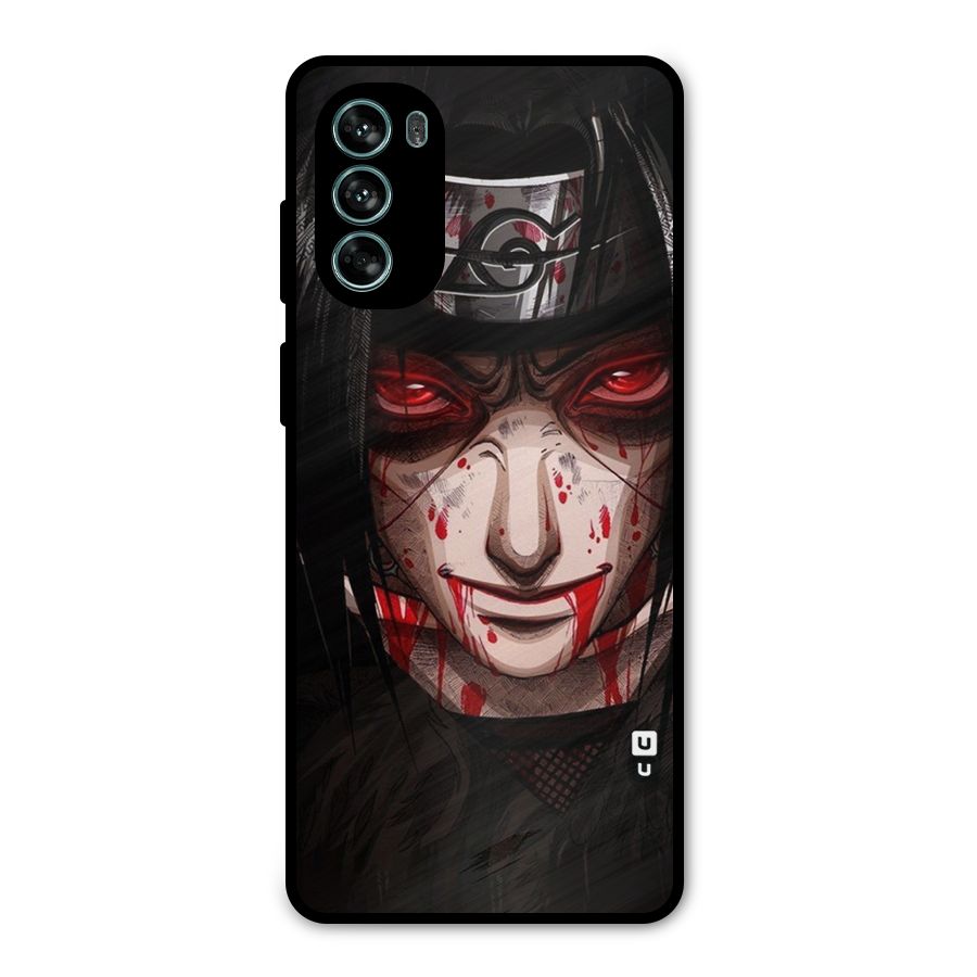 Itachi Uchiha Red Eyes Metal Back Case for Moto G62
