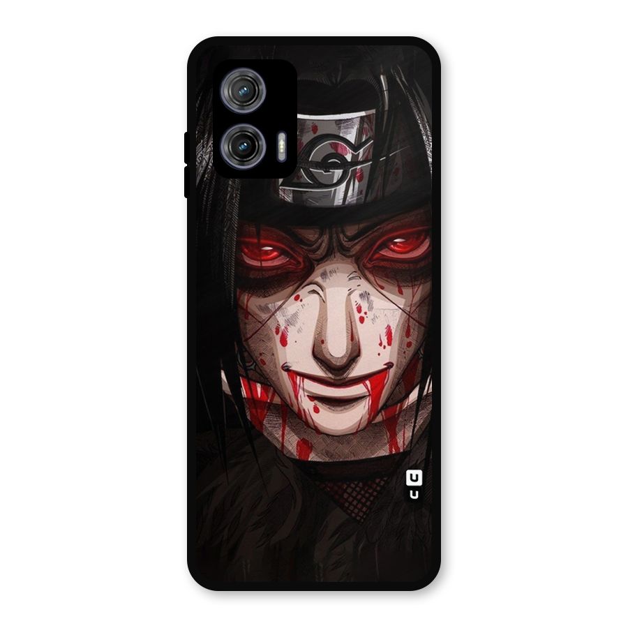 Itachi Uchiha Red Eyes Metal Back Case for Moto G73