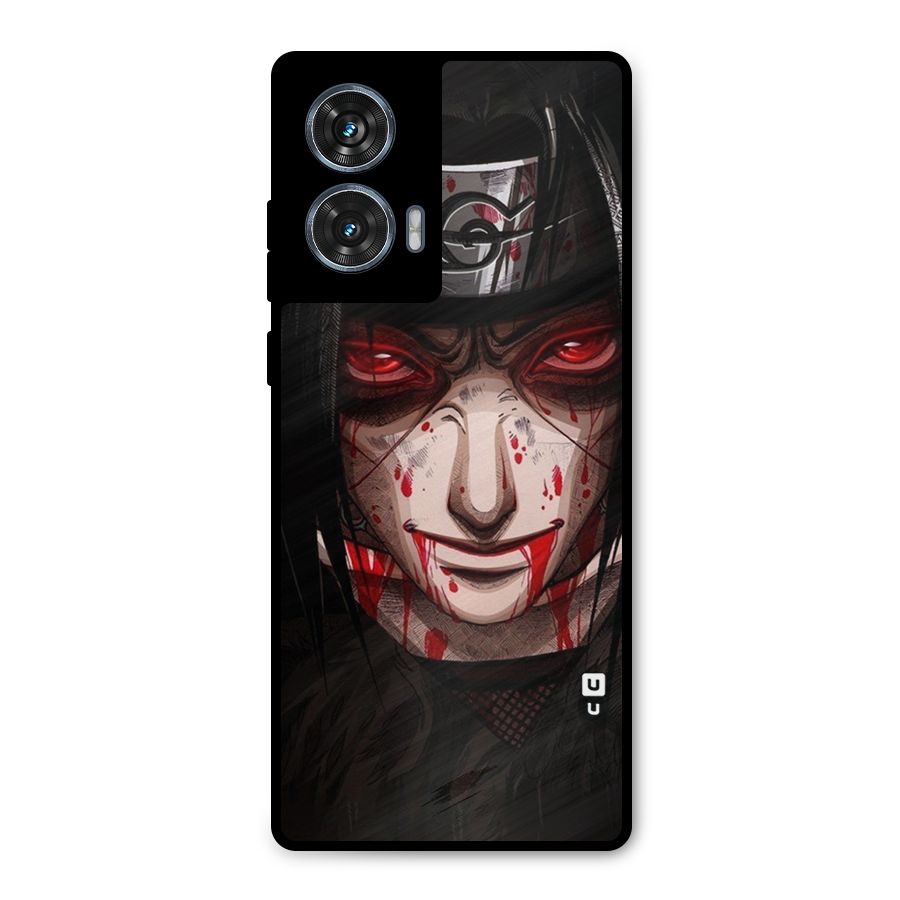 Itachi Uchiha Red Eyes Metal Back Case for Motorola Edge 50 Fusion