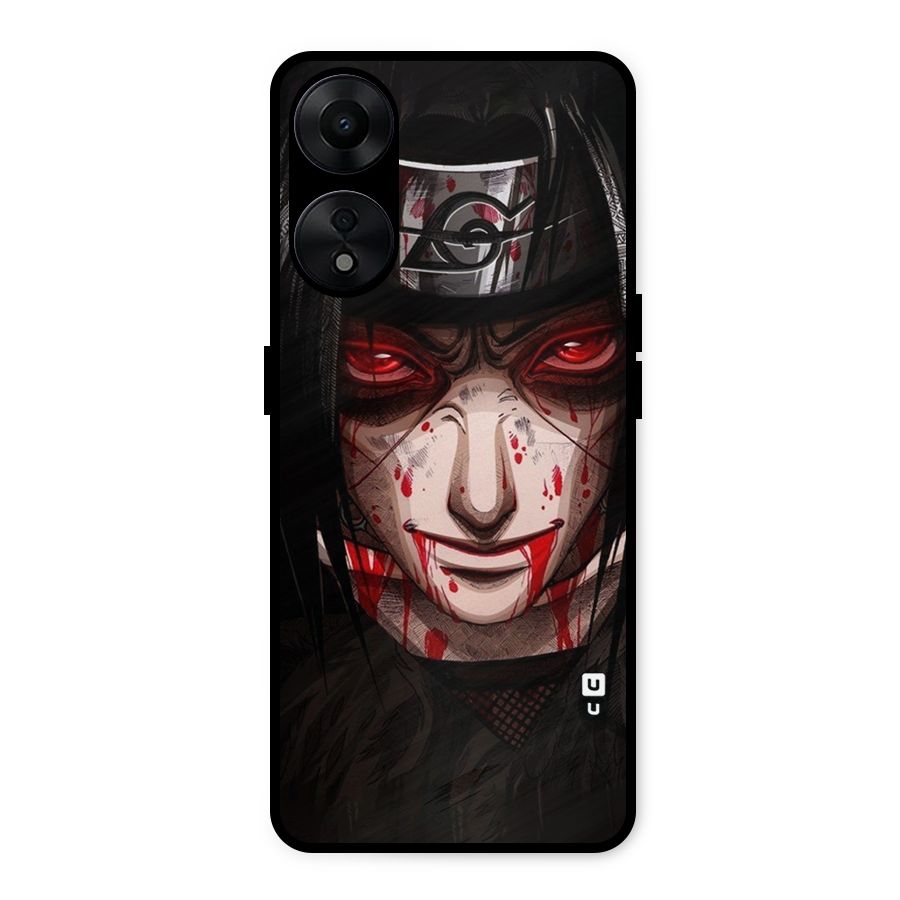 Itachi Uchiha Red Eyes Metal Back Case for Oppo A78 5G