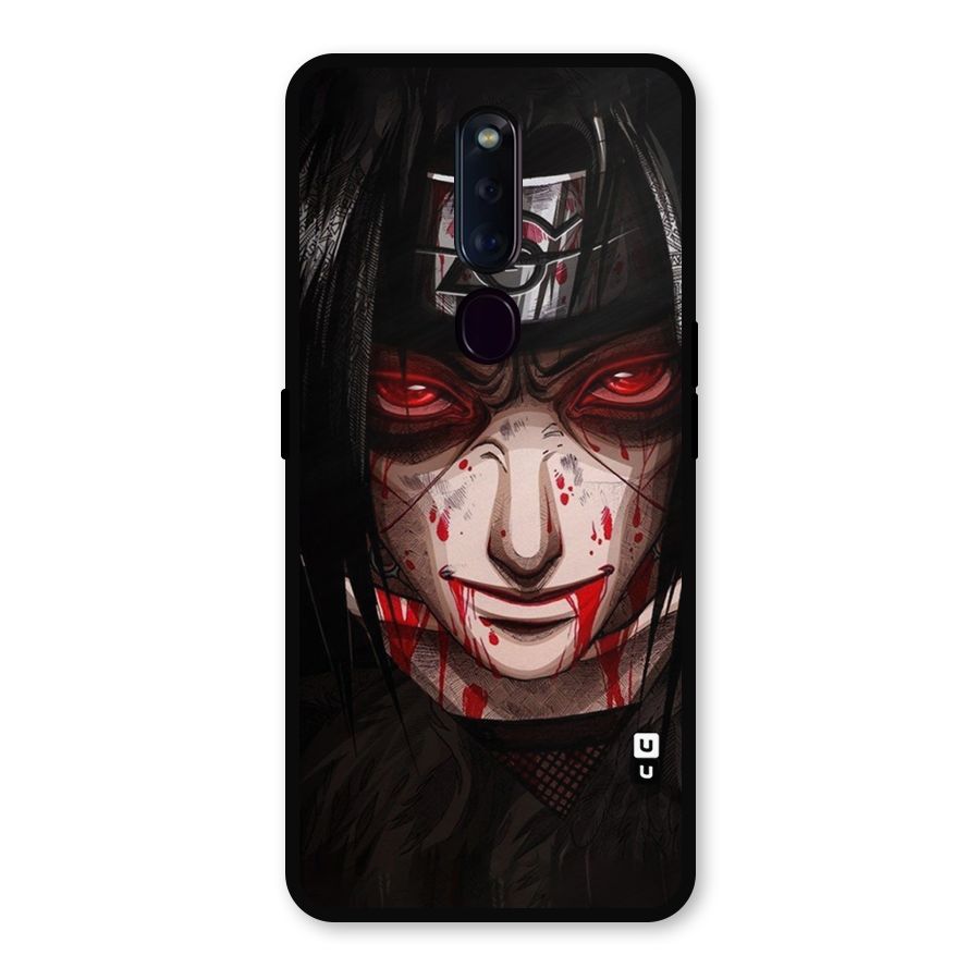 Itachi Uchiha Red Eyes Metal Back Case for Oppo F11 Pro