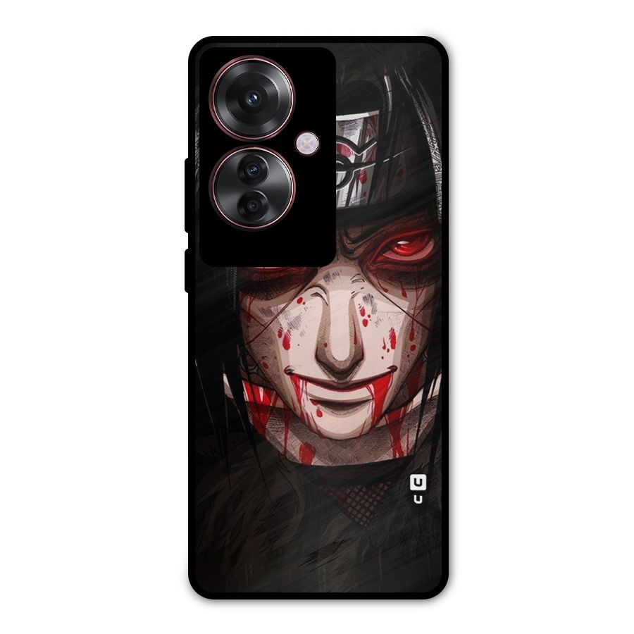 Itachi Uchiha Red Eyes Metal Back Case for Oppo F25 Pro