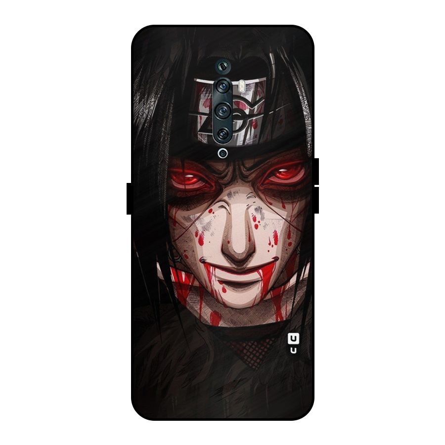 Itachi Uchiha Red Eyes Metal Back Case for Oppo Reno2 Z