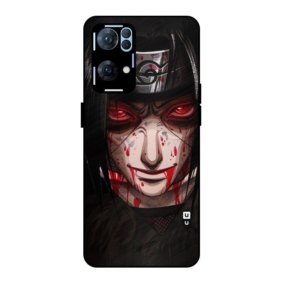 Itachi Uchiha Red Eyes Metal Back Case for Oppo Reno7 Pro 5G