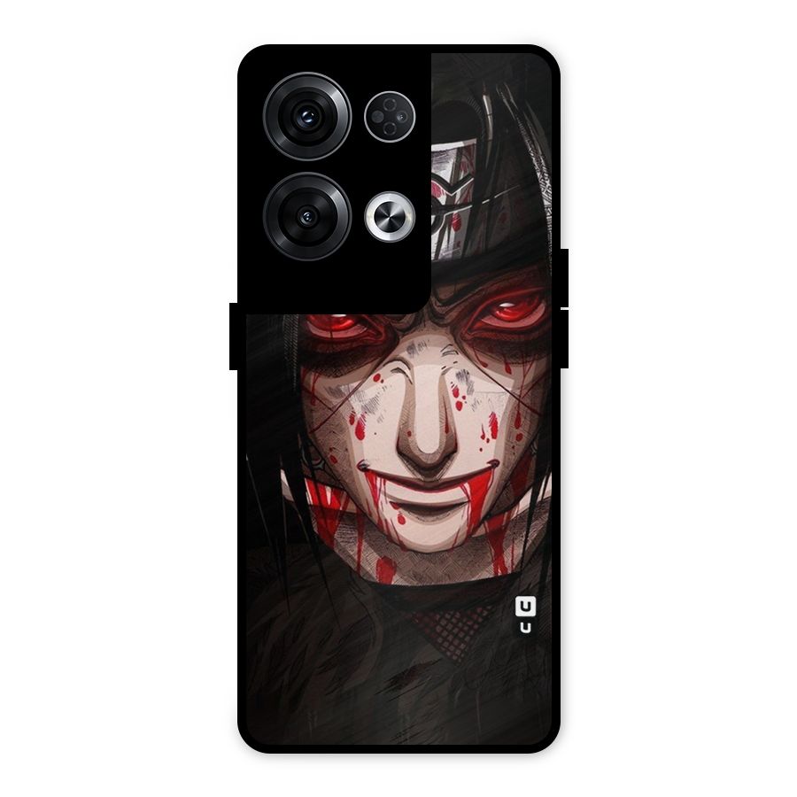 Itachi Uchiha Red Eyes Metal Back Case for Oppo Reno8 Pro 5G