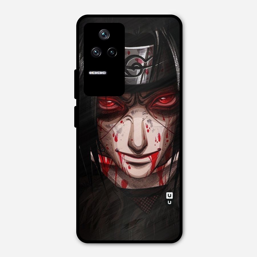 Itachi Uchiha Red Eyes Metal Back Case for Poco F4 5G