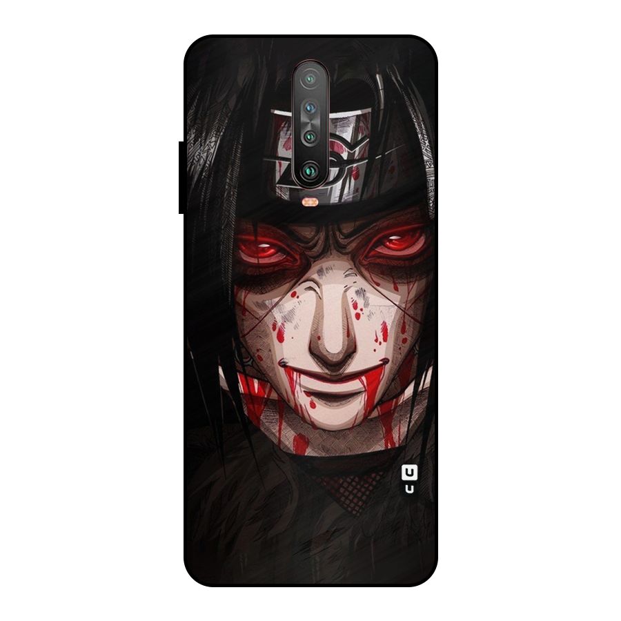 Itachi Uchiha Red Eyes Metal Back Case for Poco X2