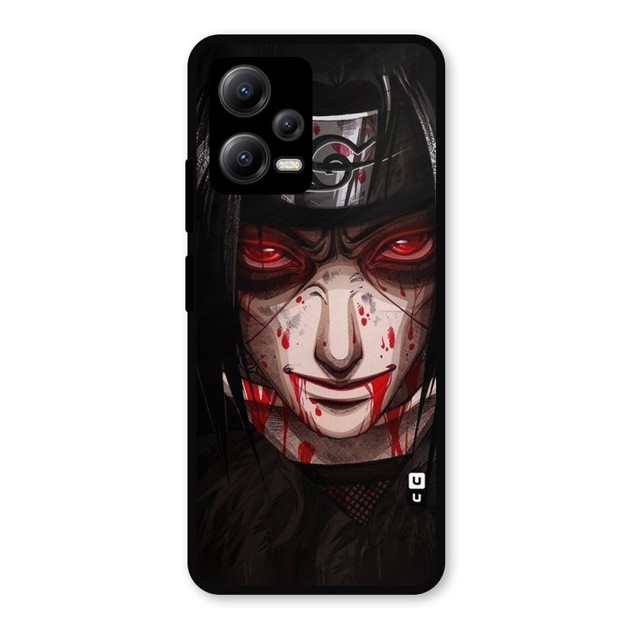 Itachi Uchiha Red Eyes Metal Back Case for Redmi Note 12 5G