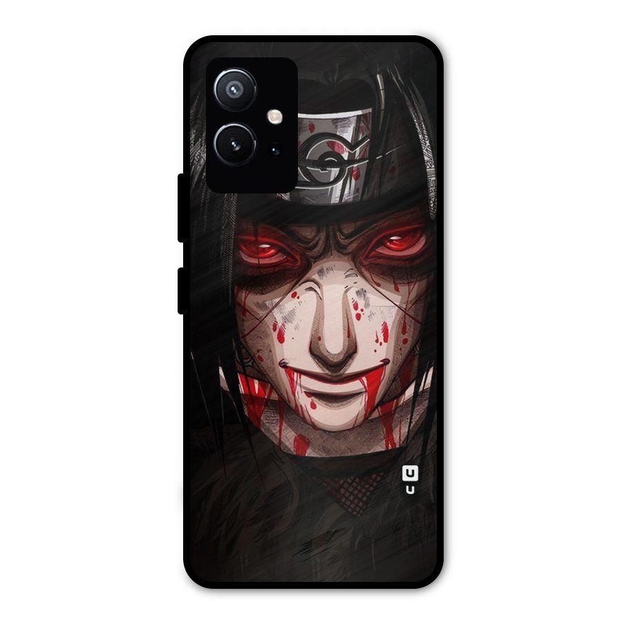 Itachi Uchiha Red Eyes Metal Back Case for Vivo T1 5G