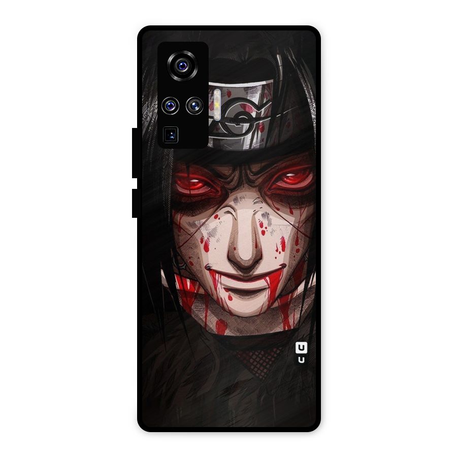 Itachi Uchiha Red Eyes Metal Back Case for Vivo X50 Pro