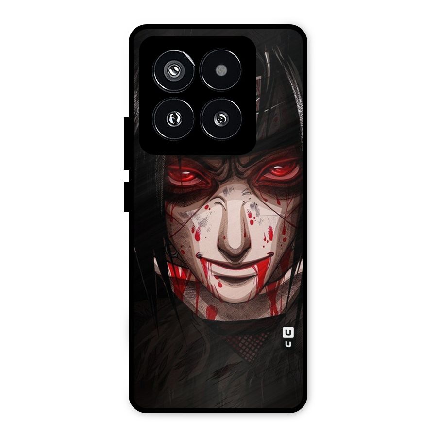 Itachi Uchiha Red Eyes Metal Back Case for Xiaomi 14 Pro