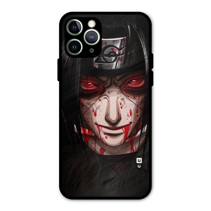 Itachi Uchiha Red Eyes Metal Back Case for iPhone 11 Pro Max