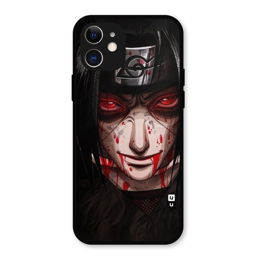 Itachi Uchiha Red Eyes Metal Back Case for iPhone 12