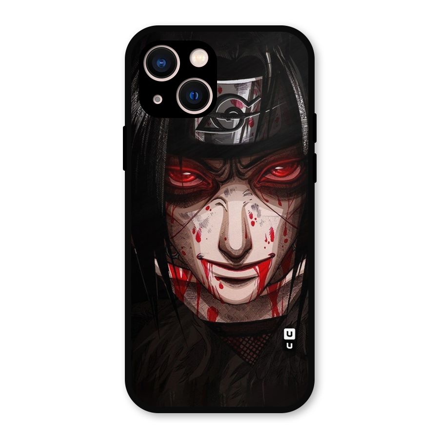 Itachi Uchiha Red Eyes Metal Back Case for iPhone 13