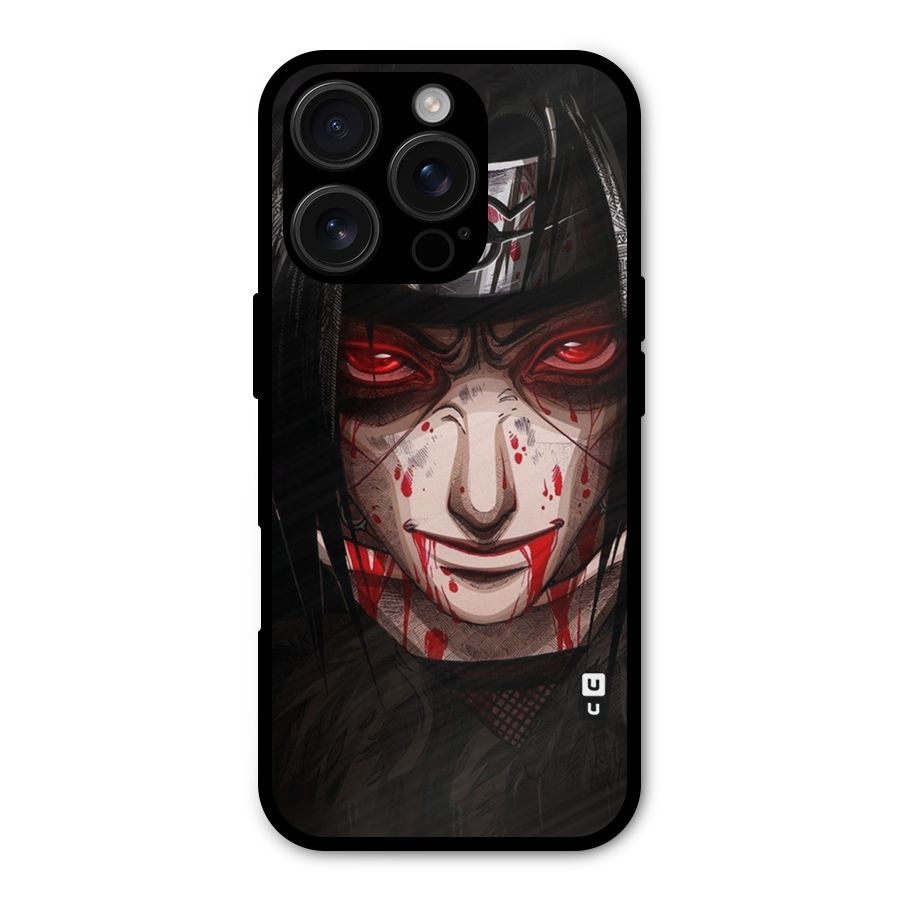 Itachi Uchiha Red Eyes Metal Back Case for iPhone 16 Pro