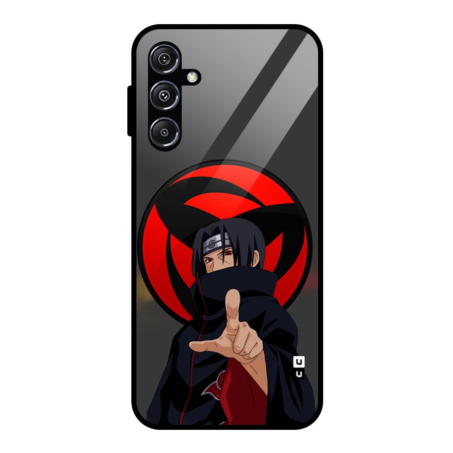 Itachi Uchiha With sharingan Glass Back Case for Galaxy M34 5G