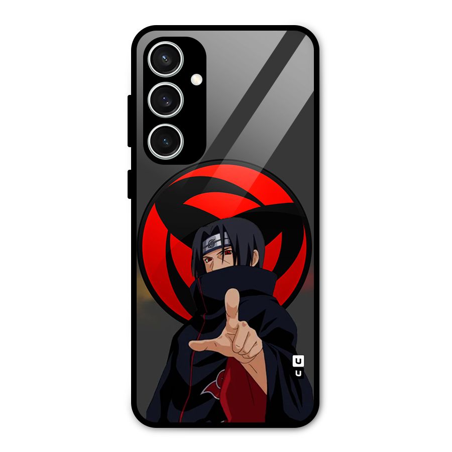 Itachi Uchiha With sharingan Glass Back Case for Galaxy S23 FE