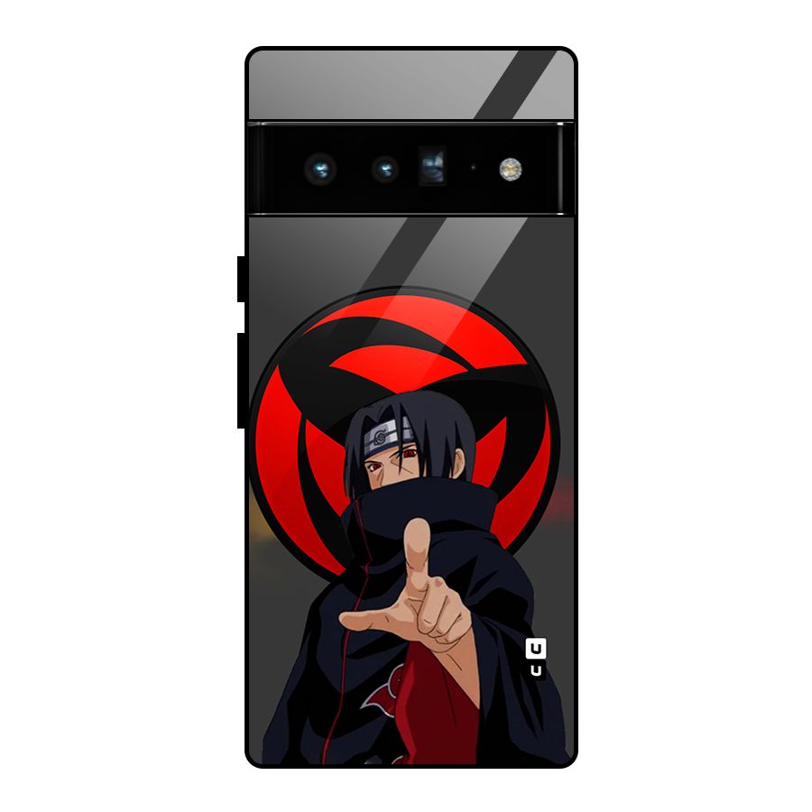 Itachi Uchiha With sharingan Glass Back Case for Google Pixel 6 Pro