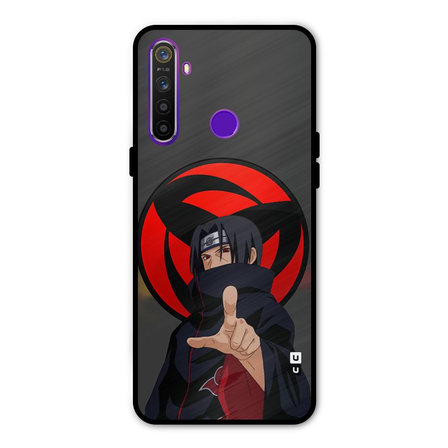 Itachi Uchiha With sharingan Glass Back Case for Realme 5s