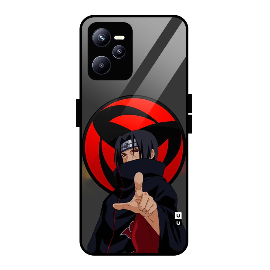 Itachi Uchiha With sharingan Glass Back Case for Realme C35